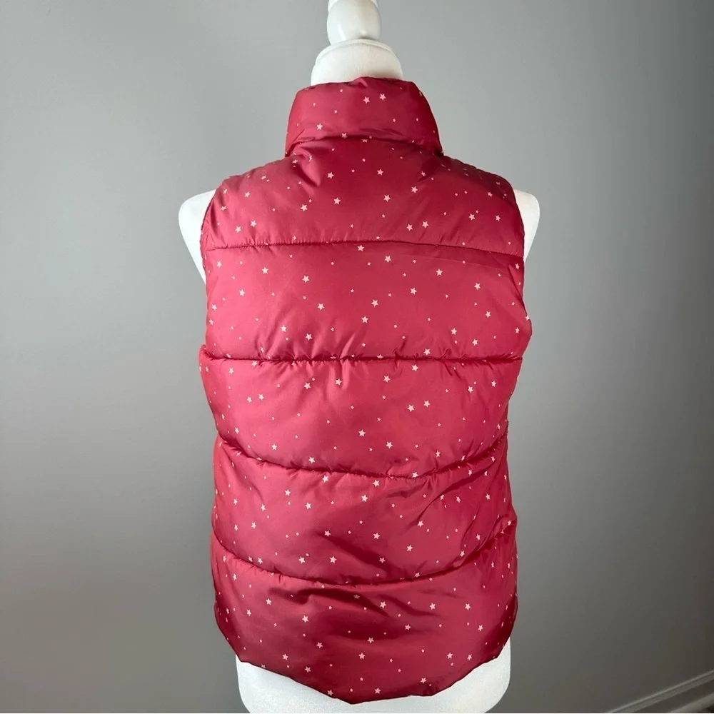GapKids Red Star Print Puffer Vest XXL (14-16) Warm Winter Layer